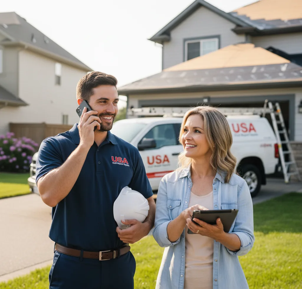 USA Roof Repair Experts customer support in Plymouth
